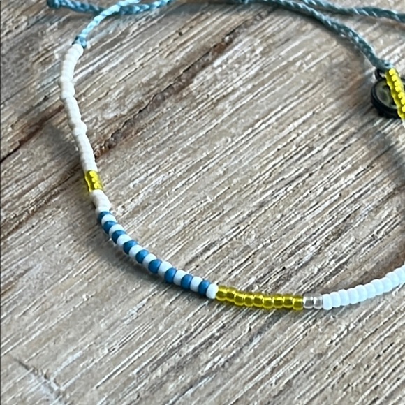 Pura Vida Bracelet Bundle Seed Bead Daisy Blue Yellow Gold Rare School ColorsSet - Picture 8 of 8